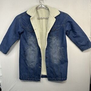 Falmer Heritage Women's Denim Jacket XL  Fleece Lined Barn Coat Ranch Chores